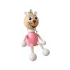 Pink kitty wooden keychain for cat lovers