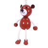 Bear bouncing wooden figure