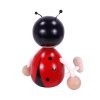 Ladybird wooden figure on spring