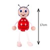 Ladybird handmade wooden doll KROKIDO