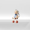 handmade wooden keyring painter