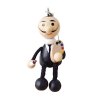 keyring painter in black suit