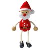 santa wooden figurine for kids