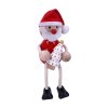 Santa with christmas tree wooden doll handmade