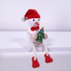 Snowman with hat and tree