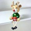handmade wooden doll reindeer with gift