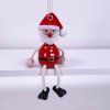 Santa wooden figure with spring