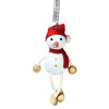 snowman wooden bouncing figure