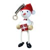 snowman with gift wooden bouncing figure