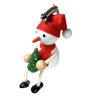 snowman with christmas tree wooden toy for kids