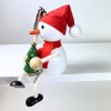 snowman with christmas tree wooden bouncie