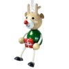 reindeer with gift figure on spring