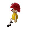 red hair boy handmade wooden doll