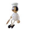 chef pierre wooden sitting figure for kids