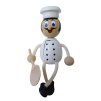 chef pierre hand painted wooden figure