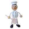 chef jamie wooden sitting figure