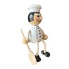 chef Jamie hand painted wooden figurine KROKIDO