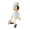 chef handmade wooden figure for kids