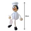 chef Jamie handmade wooden figure KROKIDO