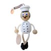 chef pierre wooden bouncing figure