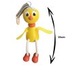 Chicken wooden doll on spring