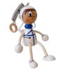 astronaut wooden figure on spring
