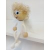 angel hand painted wooden figure