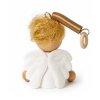 Angel with golden hair wooden figure