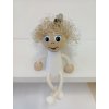 angel wooden figurine on spring
