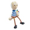 hand painted wooden figure painter pablo