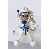 Astronaut hand painted wooden keychain