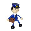 postman wooden keychain krokido