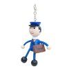 postman handmade wooden keychain