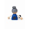 Grandmother hand painted wooden magnet KROKIDO