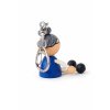 Grandmother handmade wooden keyring