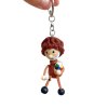 Leonardo Da Vinci painter handcrafted wooden keyring KROKIDO