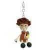 Leonardo Da vinci wooden hand painted keychain