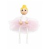ballerina with blond hair hand painted wooden doll KROKIDO