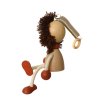 Lion hand painted wooden figurine
