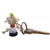 Hurvinek keyring wooden figure back