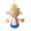 hadnmade wooden figure silly boy